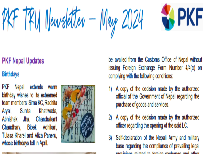 Newsletter May 2024