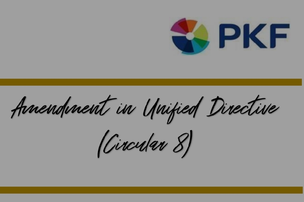 Amendment in Unified Directive (circular 8)
